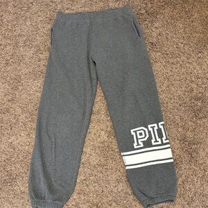 PINK Victoria's Secret Charcoal Joggers